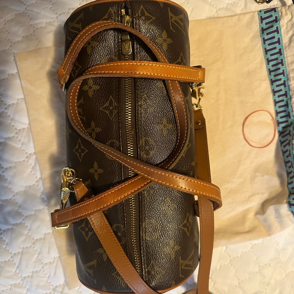 Louis Vuitton Brown Monogram Barrel Bag